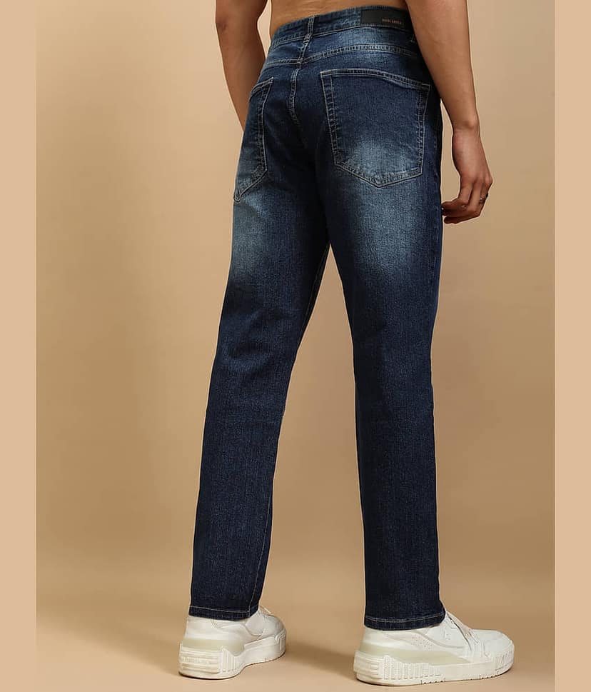 Highlander Straight Solid Men's Jeans - Blue ( Pack of 1 ) view 3