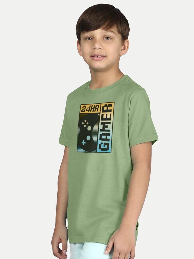 Boys Pista Printed Gamer on T- shirt view 3
