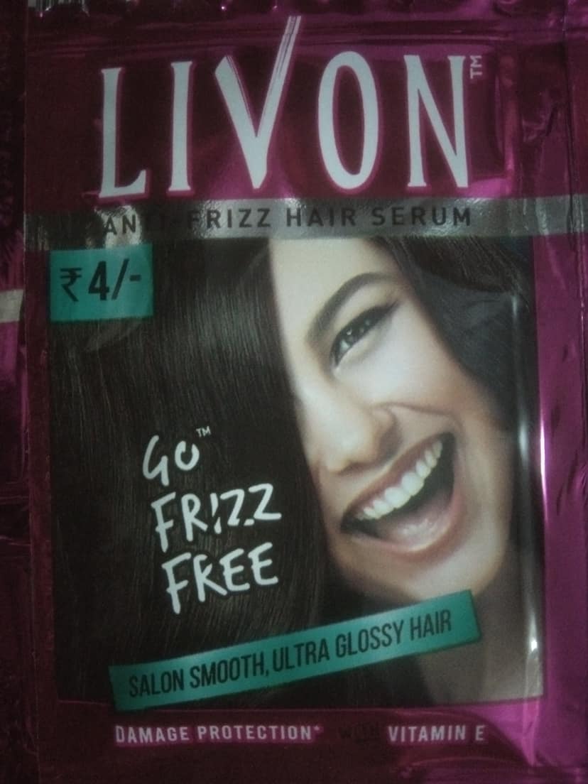 Livon anti frizz hair serum