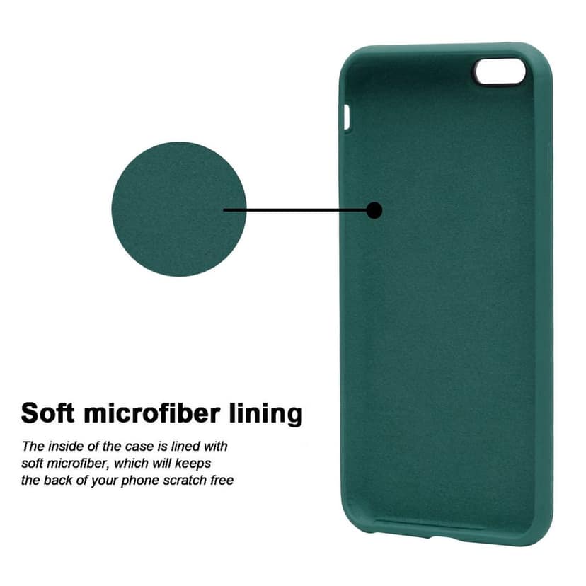 LIRAMARK Liquid Silicone Soft Back Cover Case for Apple iPhone 6 / 6S view 6