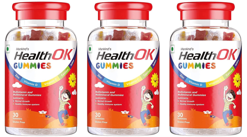 Health Ok Gummies Multivitamin & Multimineral for Kids Supports Growth7 -17 years x 3 (3 x 30 No) view 2