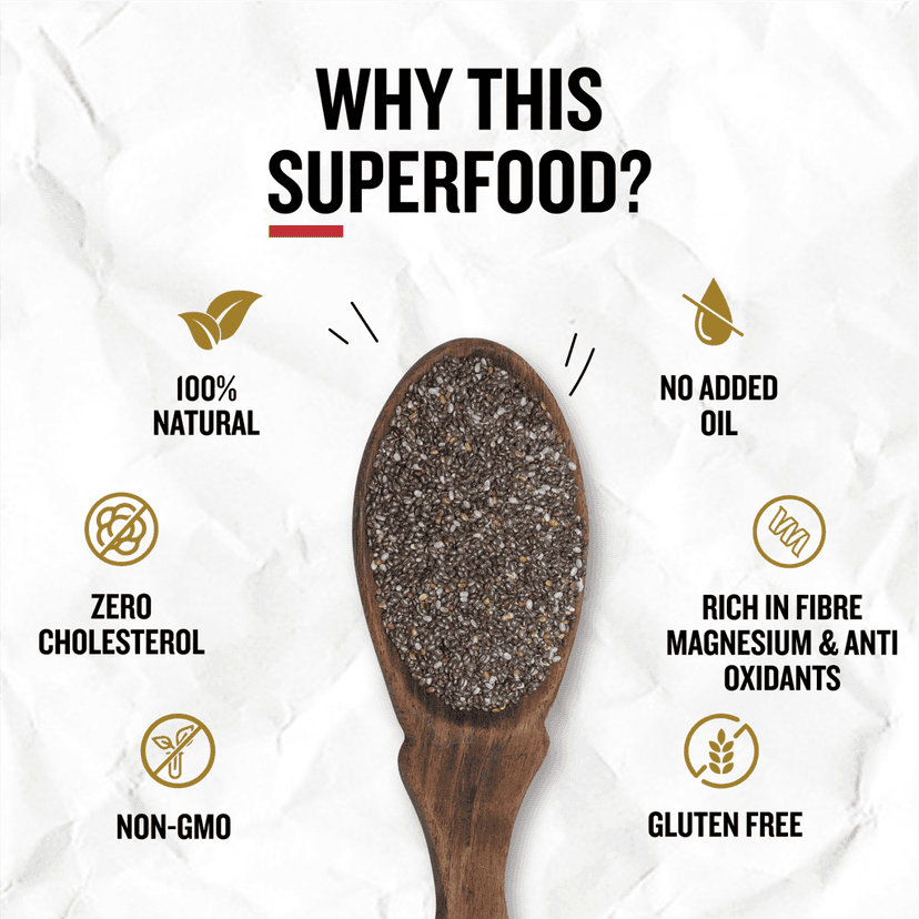 Ariga Foods Premium Raw Chia Seeds | Assorted Seeds & Nuts (500 g) view 3