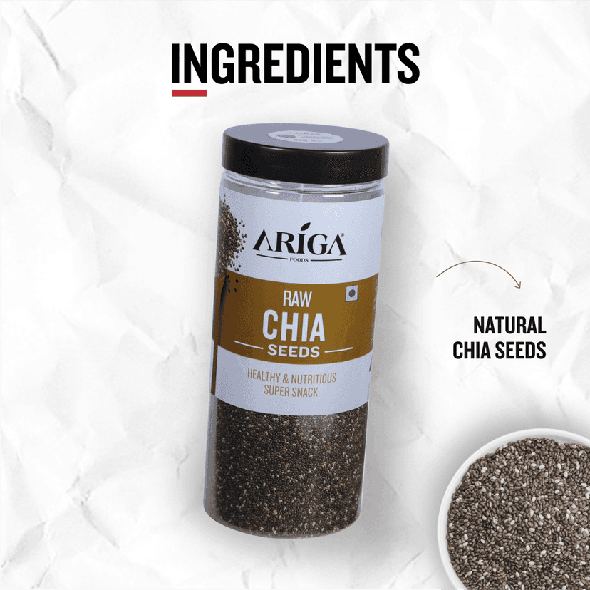 Ariga Foods Premium Raw Chia Seeds | Assorted Seeds & Nuts (500 g) view 5