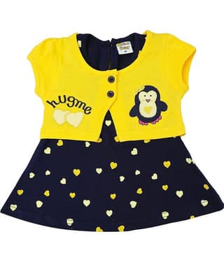 NammaBaby Pack of 1 Baby Girls Cotton Blend Dresses ( Yellow )