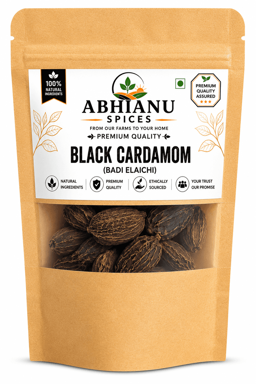 Abhianu Spices Black Cardamom Whole Pods