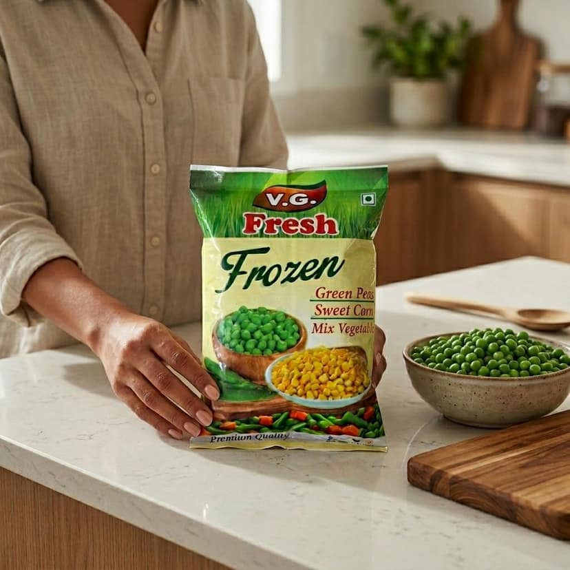 VG FRESH FROZEN GREEN PEAS 200GM view 3