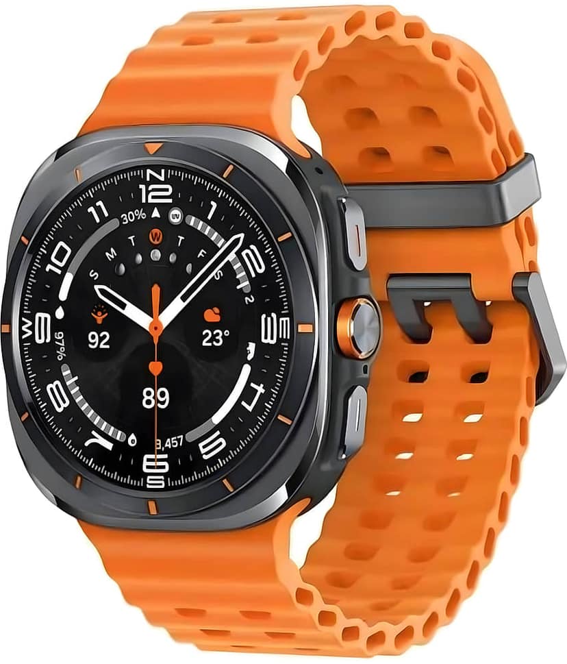 VERONIC IPS LCD BT Calling Smart Watch with Nylon Strap Upto 1-2 days Backup ( Orange )