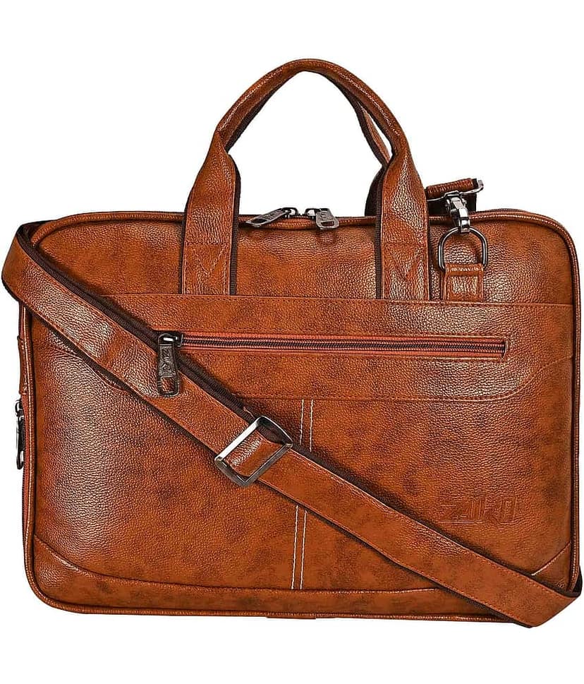 ZAIKO BAGS Tan Laptop Sleeves