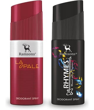 Ramsons La Opale & Rhymes Deodorant Spray for Unisex 80 ml ( Pack of 2 )