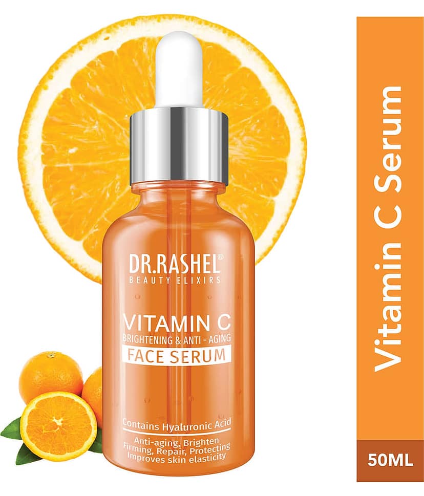 DR.RASHEL Vitamin C Face Serum Hyaluronic Acid Skin Toning For All Skin Type 50 ml ( Pack of 1 )