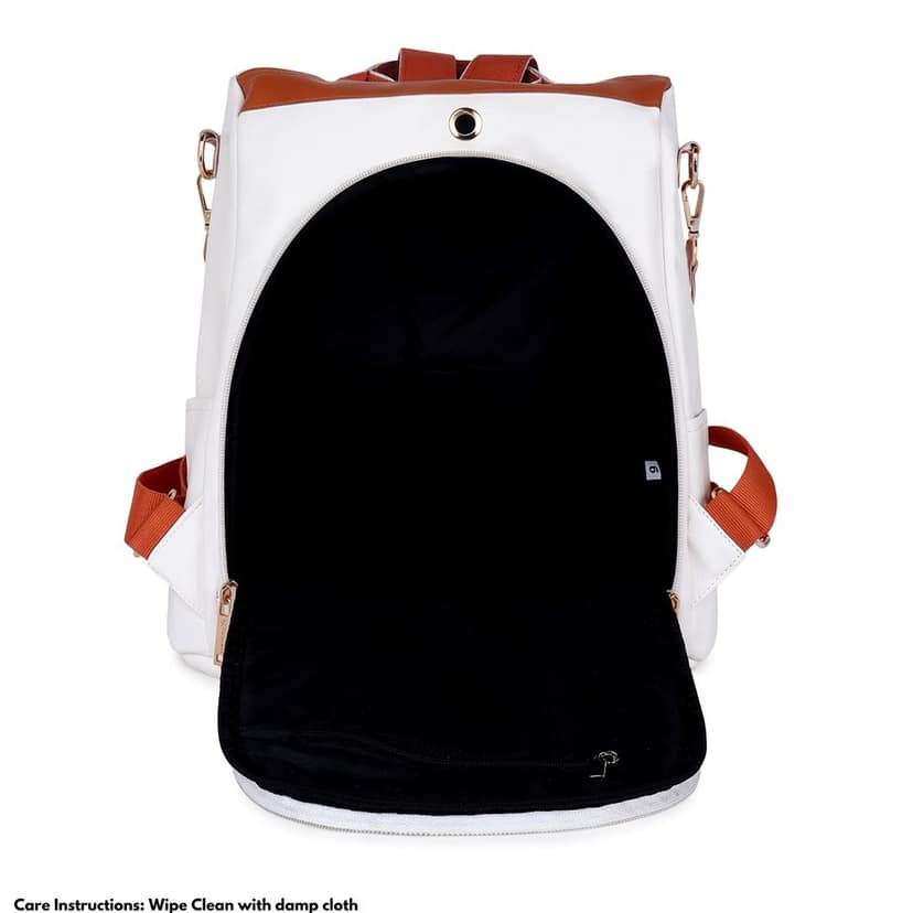 VISMIINTREND Women Backpack for Office Use Upto 13 Inch Laptop | Stylish Backpack Bag | Travel | School | College | Office Use | Anti Theft Convertible Backpack view 7