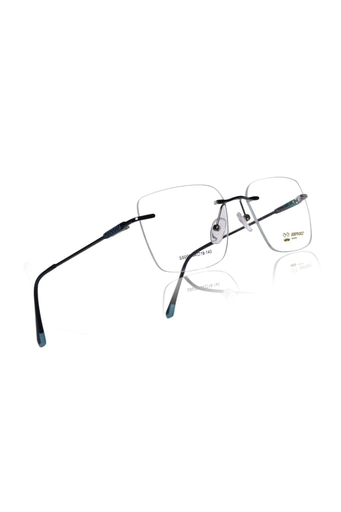 Jodykoes® Premium Rimless Frame for Women and Men: Stylish Rectangle Spectacle Eyeglasses with Anti-Glare Coating