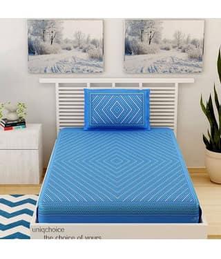 Uniqchoice Cotton Single Bedsheet ( Red )