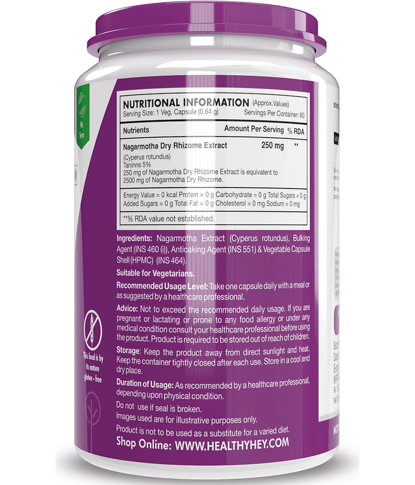 HEALTHYHEY NUTRITION Special Supplement Capsule 250 mg ( Pack of 1 ) view 2