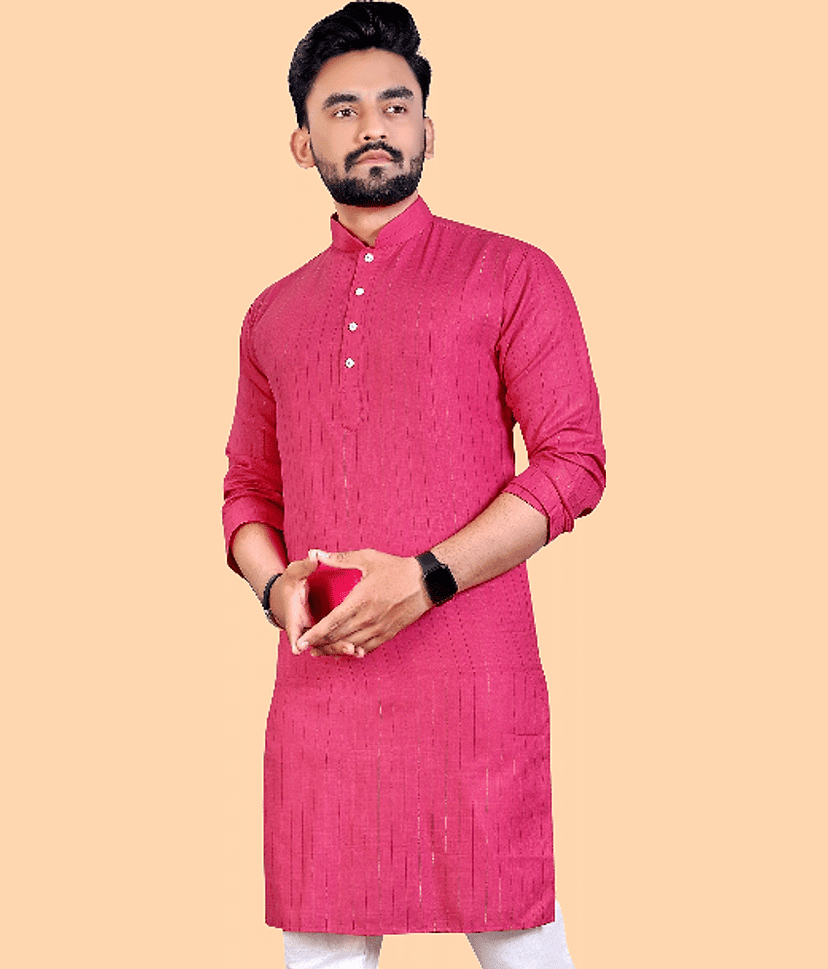 Balaji's - Grey Cotton Blend Men's Regular Kurta ( Pack of 1 )
