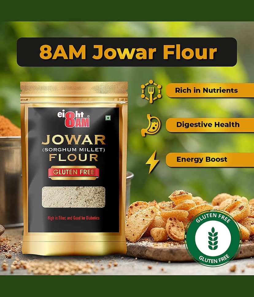 8AM Gluten Free Jowar Flour 980 gm view 4