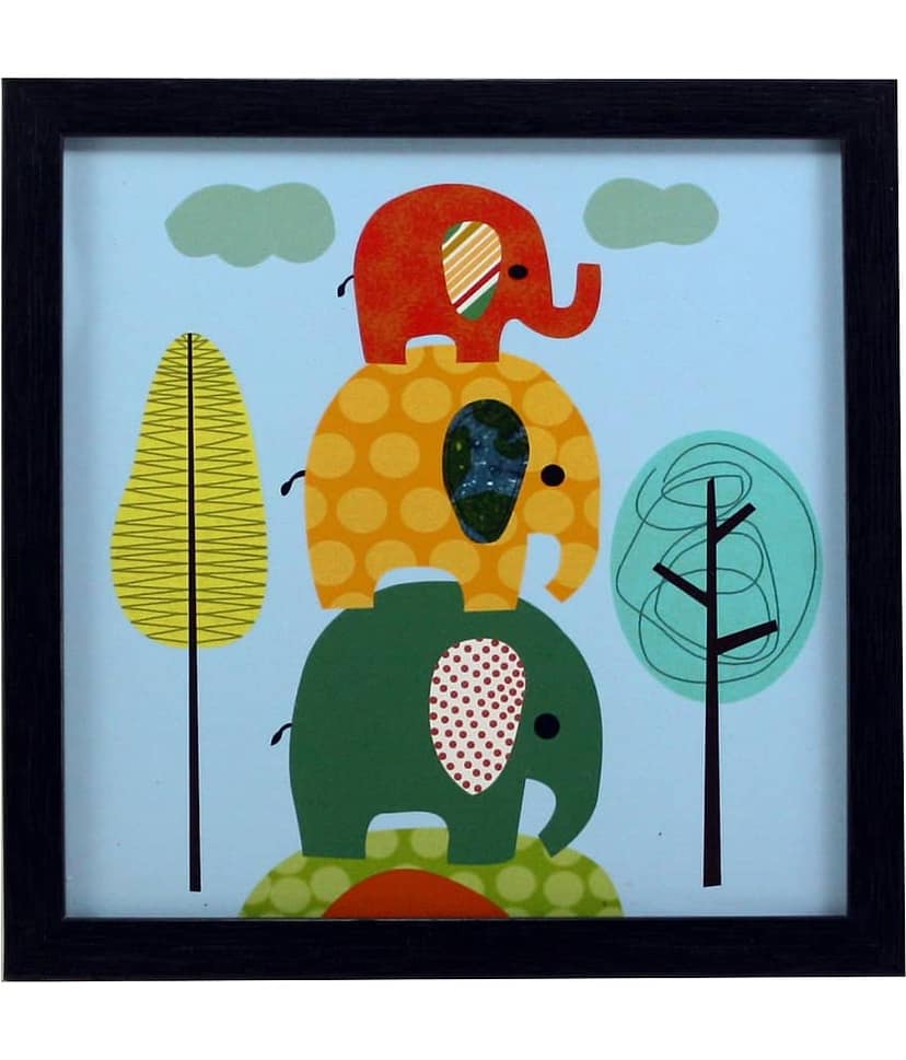Indianara Kids Décor Synthetic Painting With Frame view 2