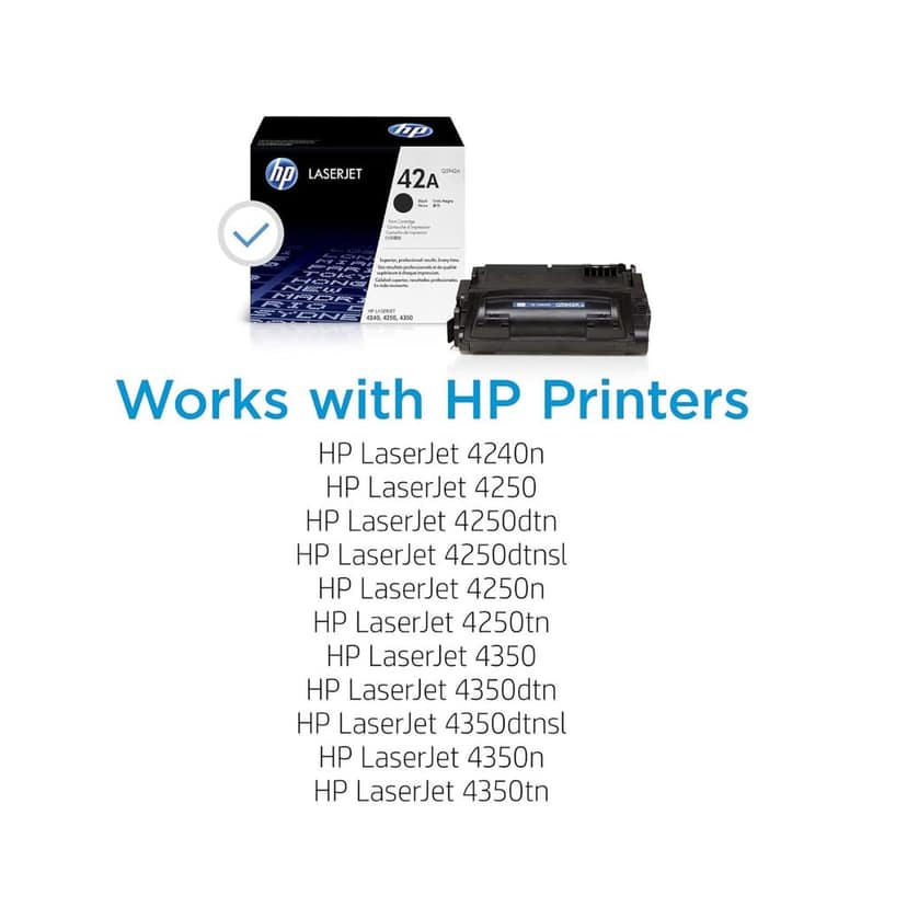 HP 42A Black Original LaserJet Toner Cartridge (Q5942A) view 4