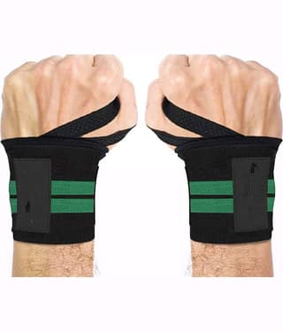 Wrist Support Wrap Band for Gym and Fitness (1 Pair)