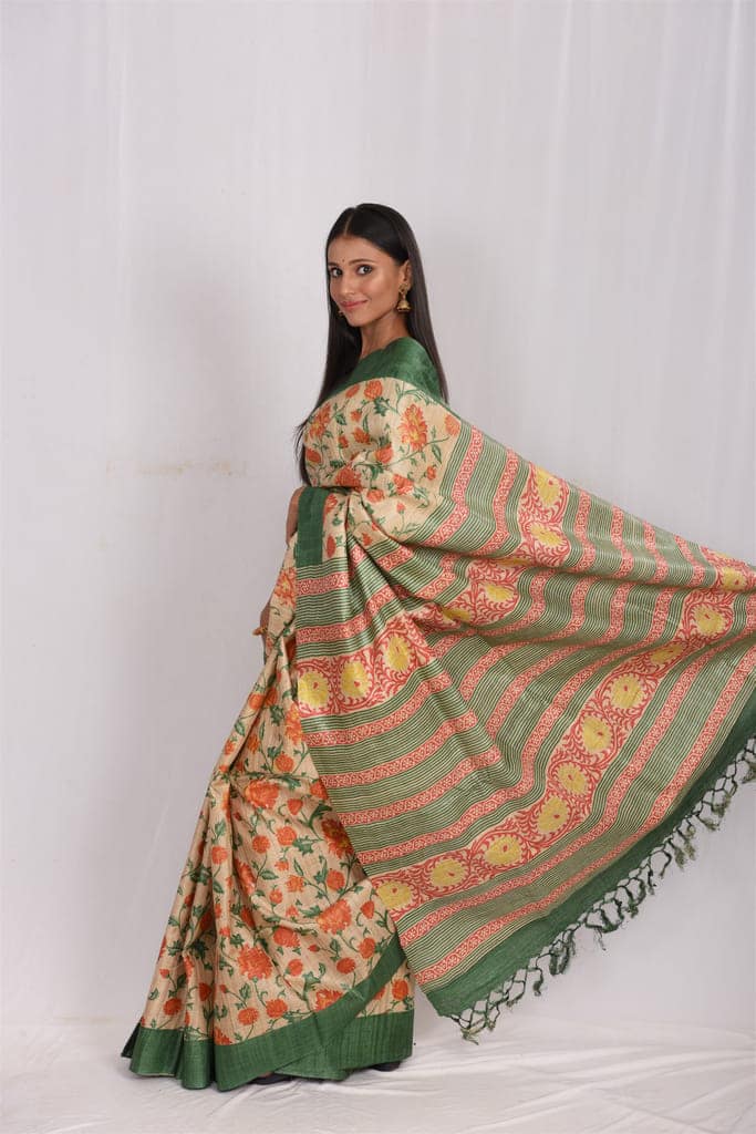RTXGH PRINTED SILK SAREE(SA03170) view 2