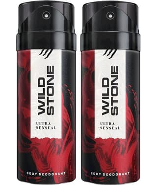Wild Stone ULTRA SENSUAL ( PACK OF 2) Deodorant Spray - For Men & Women (150 ml, Pack of 2)
