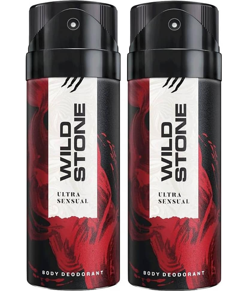 Wild Stone ULTRA SENSUAL ( PACK OF 2) Deodorant Spray - For Men & Women (150 ml, Pack of 2)