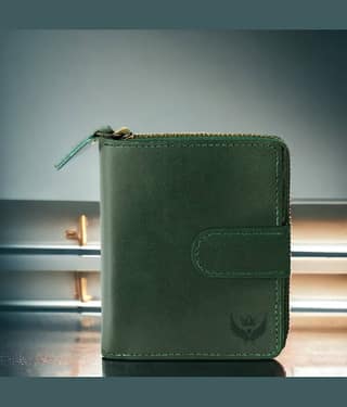 Lorenz Gray 100% Leather Men's RFID Wallet ( Pack of 1 )