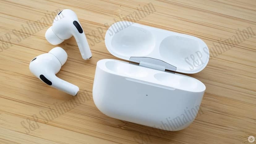 S&P Sublimation AirPods Pro with MagSafe Case (USB-C) Bluetooth Headset (White, True Wireless) view 3