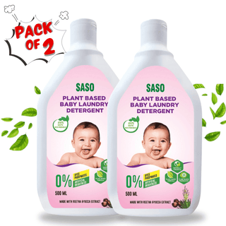 SASO Plant Based Baby Laundry Detergent 100%Organic, Chemical Free, Plant Derived