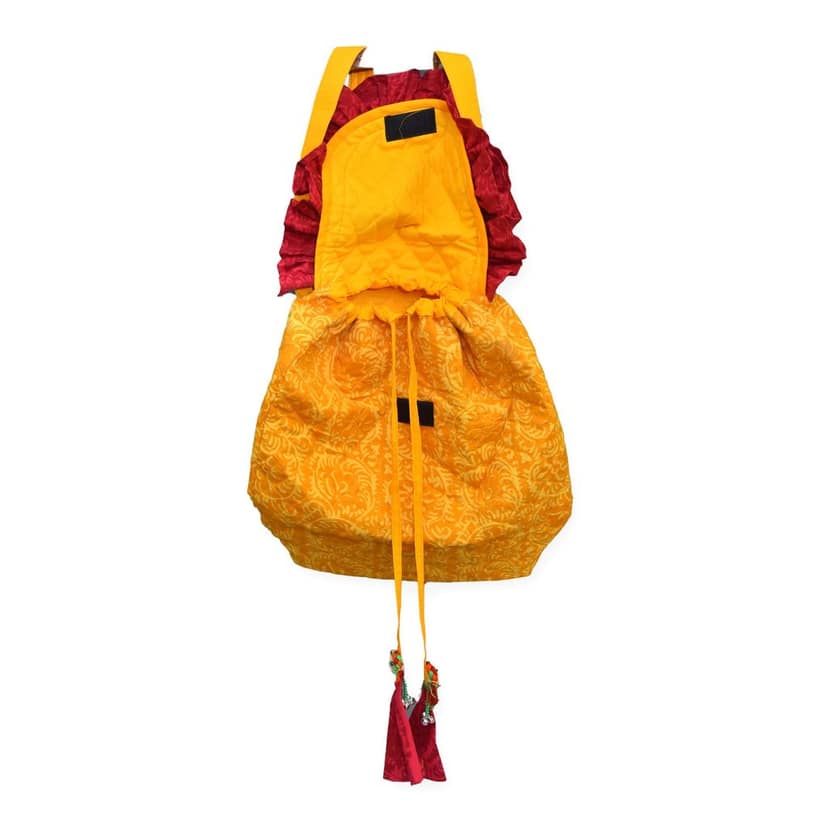 Tribes India Handmade Shoulder Bag Yellow for Women & Girls with Large Capacity view 2