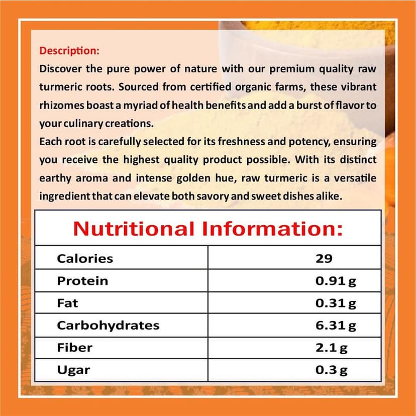 Raw Turmeric (200 gm) view 3