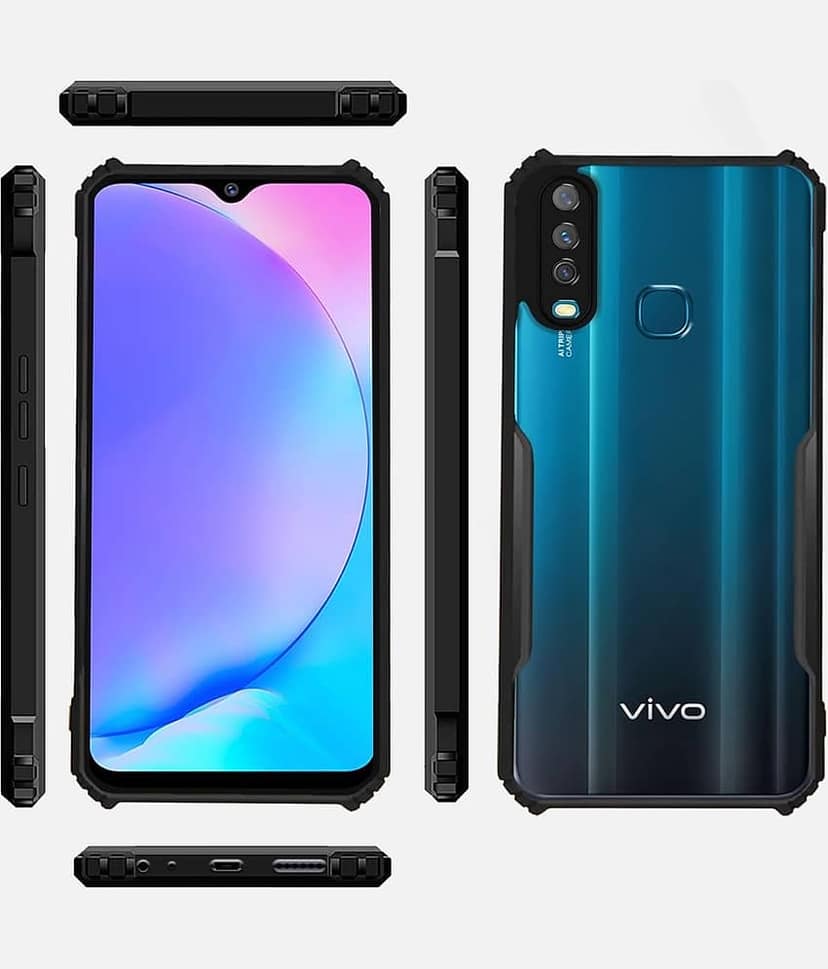 ZAMN Shock Proof Case Compatible For Polycarbonate Vivo Y12 ( ) view 2