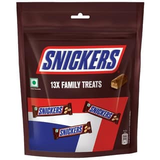 Snickers Family Treats Peanut Chocolate Bars, 156 G Pouch
