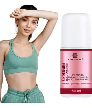 5% AHA UnderArm RollOn with Licorice Fights Body Odor, Whitens & Brightens Deodorant Roll-ons for Unisex 50ml Pack of 1