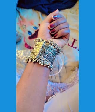 Samridhi DC Silver Cuff ( Pack of 1 )