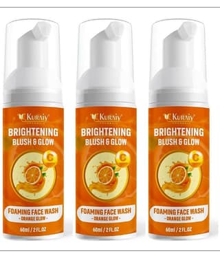 KURAIY Face Wash Soothing Clear Calming Facial Cleanser 60ML pack of 3