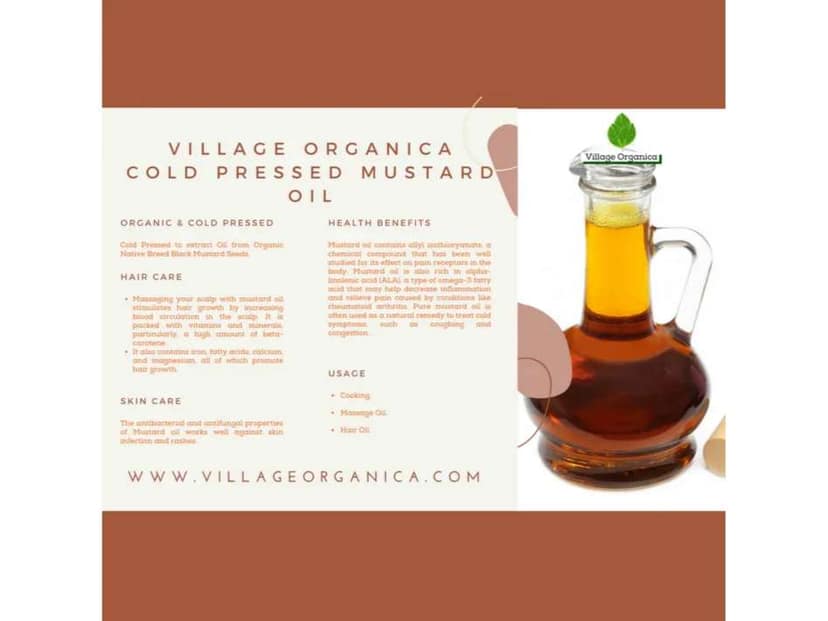 Cold Pressed Mustard Oil (Sarson ka tel) - 750 Millilitre view 3