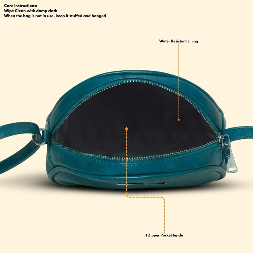 VISMIINTREND Stylish Crossbody Sling Bag with Adjustable Strap | Pu Leather Travel Bag | for Women, Girls | Birthday | Anniversary | Diwali Gift view 4