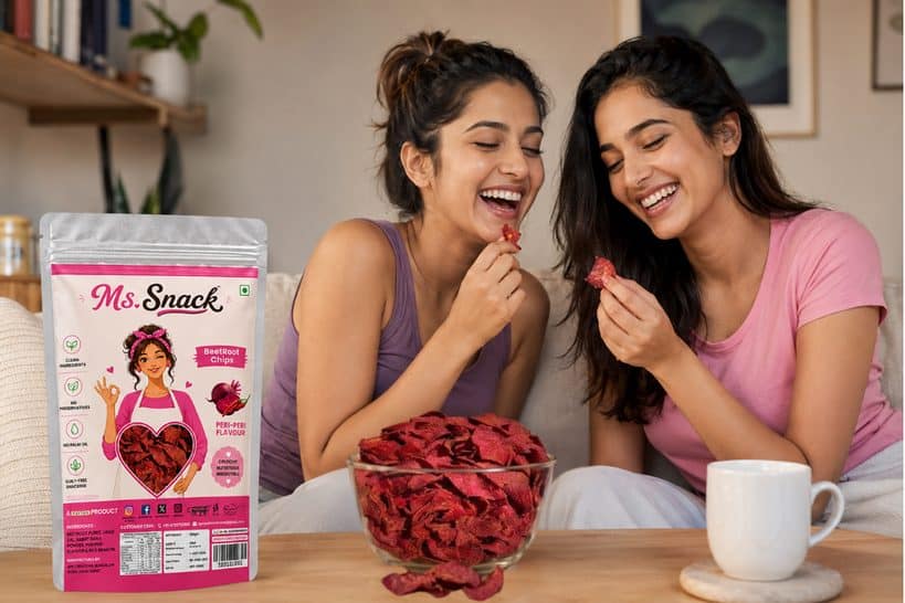 Ms. Snack Peri-Peri Beetroot Chips - 50g view 4