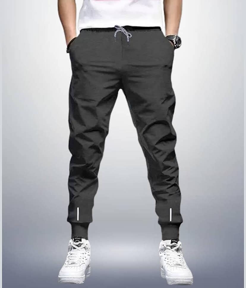 Reya Grey Cotton Blend Men's Joggers ( Pack of 1 )
