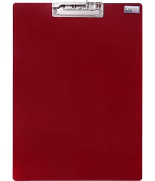 Rasper Red Transparent Acrylic Clip Board Exam Pad for School & Office Unbreakable Writing Pad Student Exam Board Big Size (14x10 Inches)