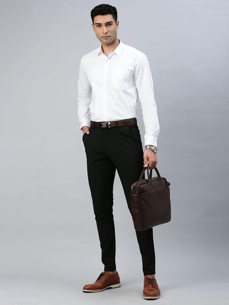 Mens Stain Proof White Shirt Full Sleeves Clean White view 5
