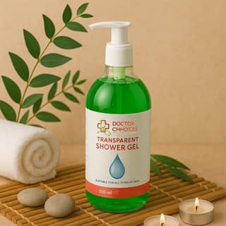 Doctor Chhoices / Choices Transparent Shower Gel – 500ml Bottle with Pump Dispenser