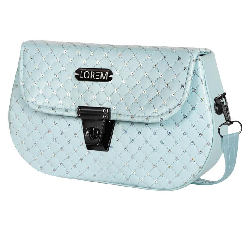 LOREM Faux Leather Handbag for Women � Turnlock Closure, Adjustable Shoulder Strap, Stylish & Compact, 1.35L Capacity view 8