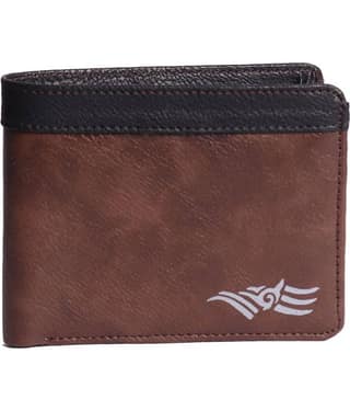DARK ROMANCE Faux Leather Brown Formal Regular Wallet