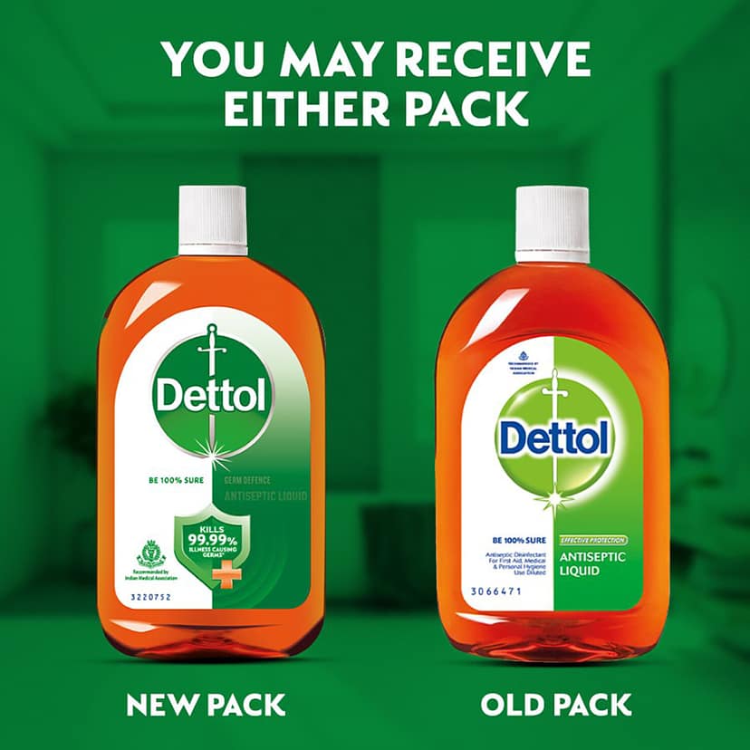 Dettol Antiseptic Liquid For First Aid , Surface Disinfection, Floor Cleaner And Personal Hygiene, 1L view 2