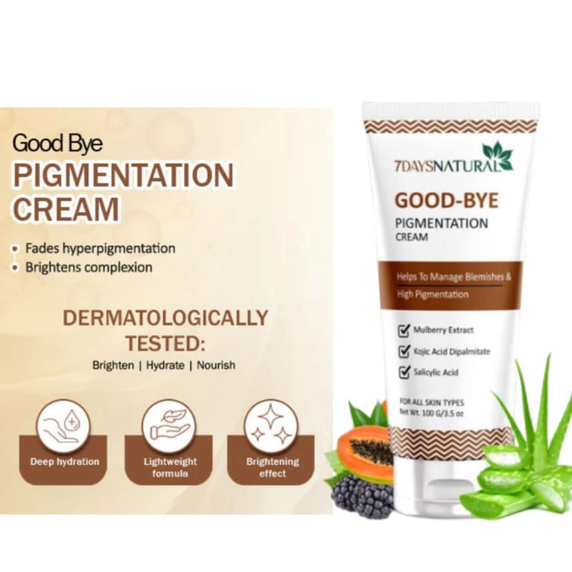 Elegantra Naturavives Dermatologically Tested Advanced Formula for Dark Spots, Hyperpigmentation, Melasma & Blemish-Free Skin - Goodbye Pigmentation Cream (100g) Pack of 1 view 5