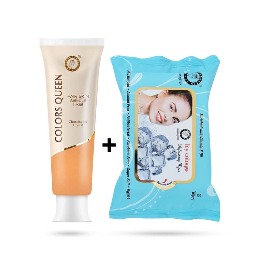 Colors Queen Anti Dust Facial Cleanser with Free Wet Wipes PTM view 8