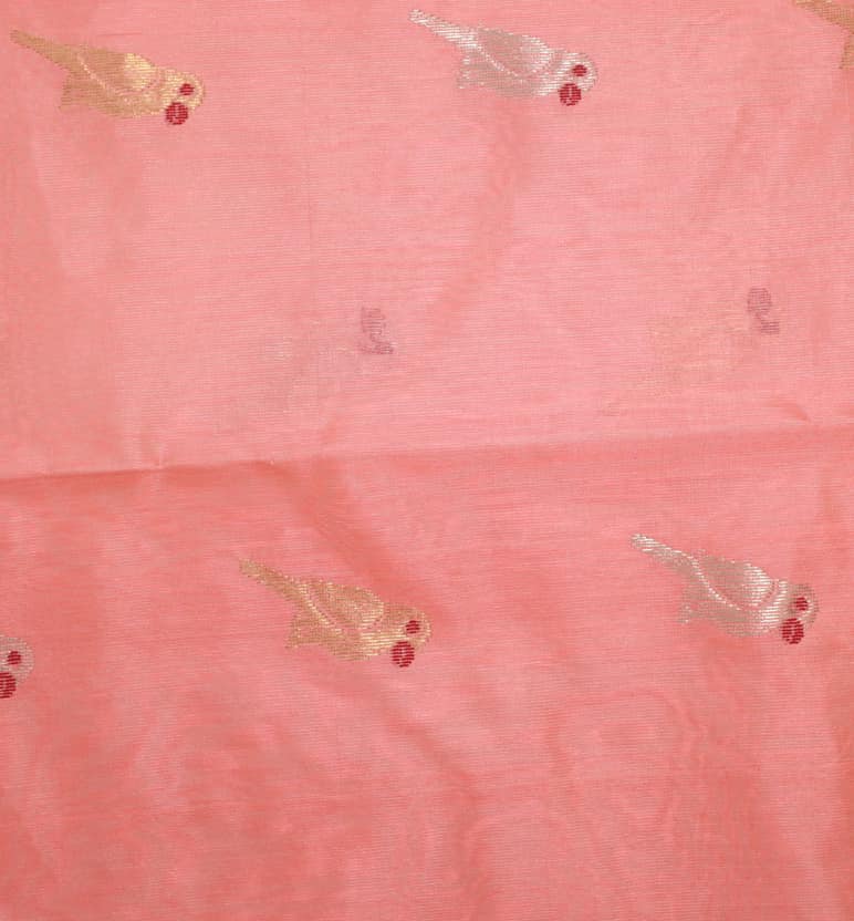 Handloom Chanderi Pattu Soft Silk Saree view 5