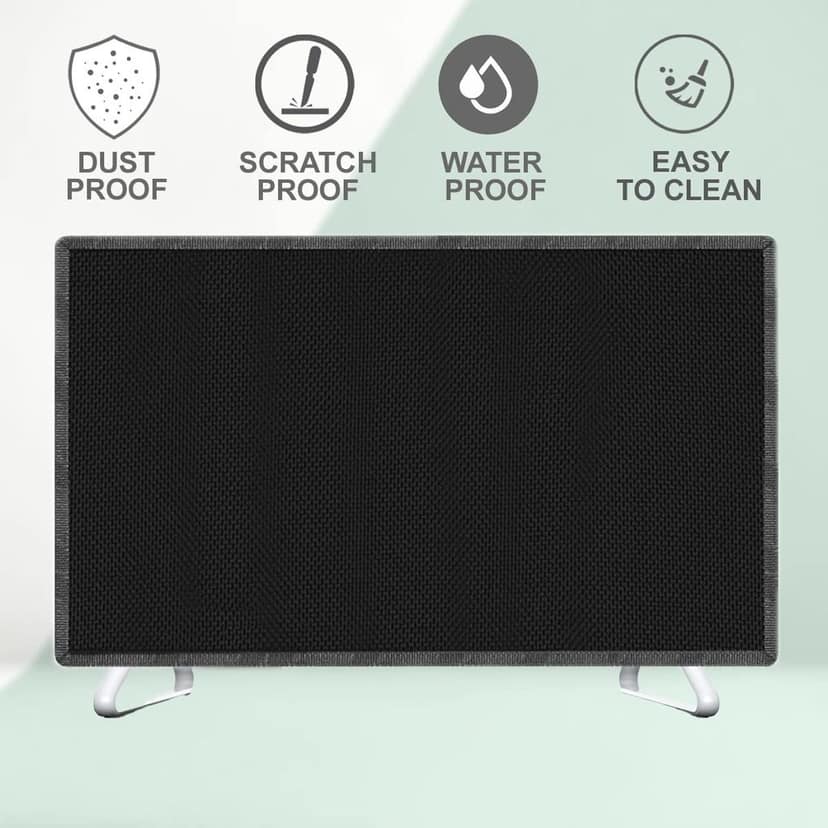 PalaP Super Premium Dust Proof Monitor Cover for Lenovo All in ONE Desktop 24 inches (Black) view 6